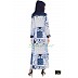 Dress Abaya- Blue Print   Dress Abaya- Blue Print